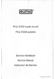 Eumig S 934 manual. Camera Instructions.